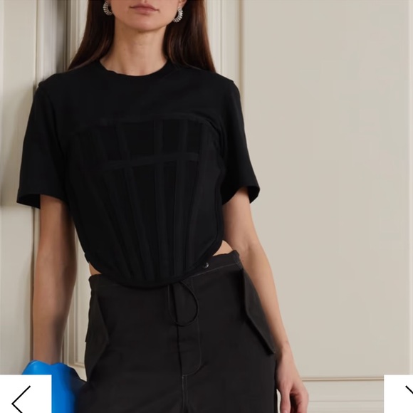 Dion Lee Corset Ribbed Tee - Picture 2 of 8